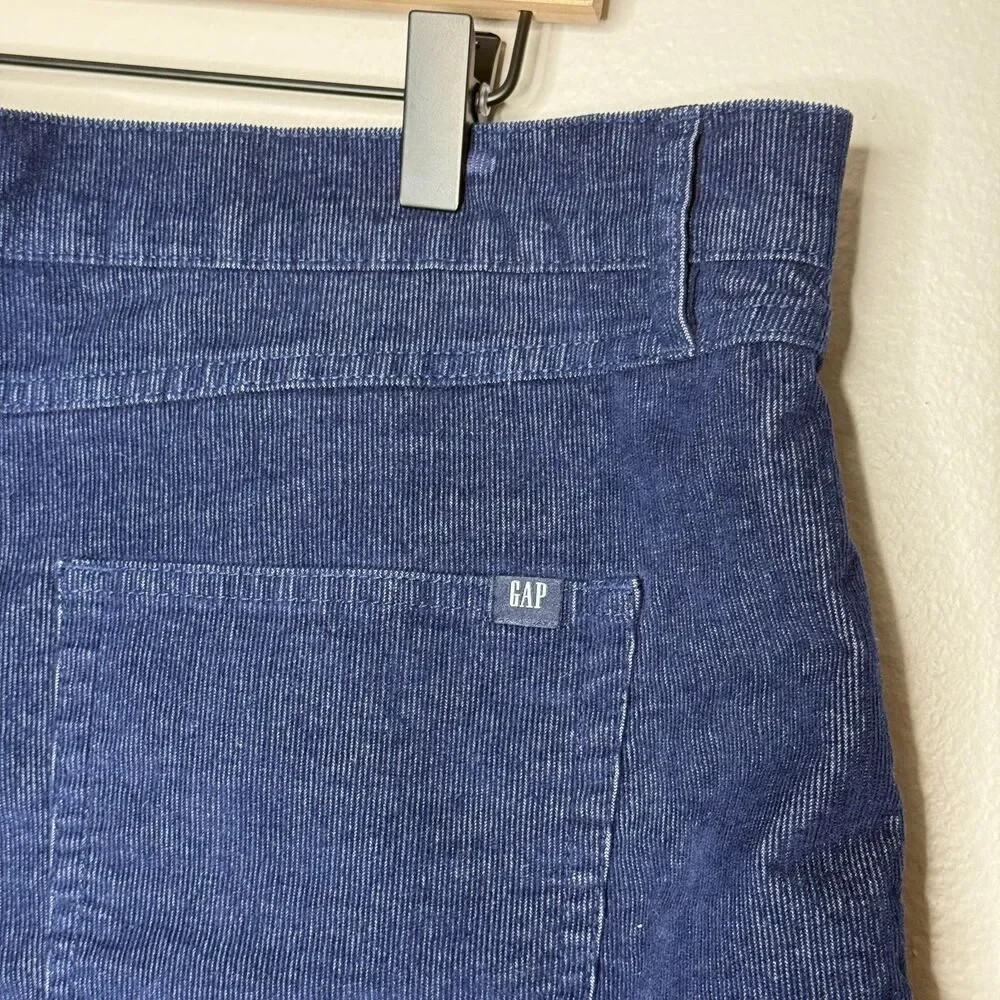 Gap Womens Corduroy Shorts 16 Blue Fringe Cowgirl Festival Summer‎ Nautical